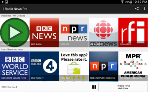 1 Radio News Tablet Screen Shot